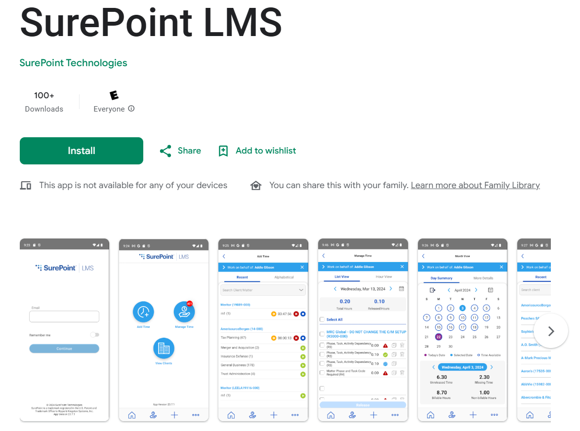 SurePoint Mobile screenshot 2